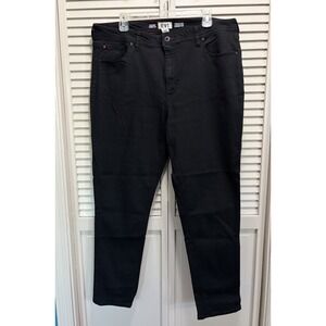 EV1 Black‎ Skinny Leg Jeans High Rise Pockets Size 22 Zip Stretch NWT